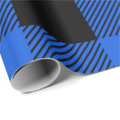 blauwe buffelplaat cadeaupapier (Rol Hoek)