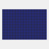 Blauwe buffelriet met kerstmis inpakpapier vel (Voorkant)