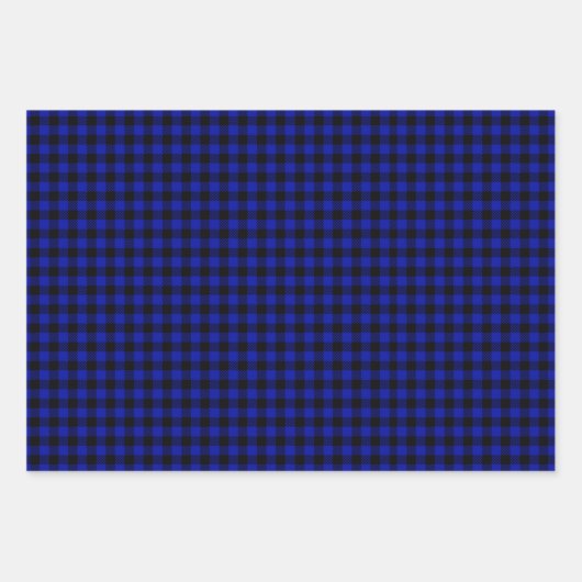 Blauwe buffelriet met kerstmis inpakpapier vel (Voorkant)