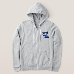 Blauwe buikdanseres hoodie