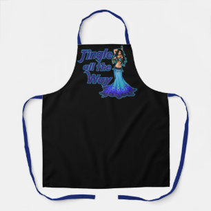 Blauwe buikdanseres schort