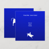 Blauwe bull Rider Kaart (Voorkant / Achterkant)