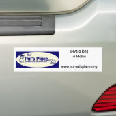 Blauwe Bumpersticker (Op auto)