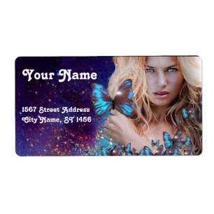 BLAUWE BUTTERFLES HAAR, ZOUT ZONDER ZACHT, KEUP AR ETIKET