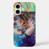 BLAUWE BUTTERFLES MET GROENE GOUDEN Case-Mate iPhone CASE (Achterkant)