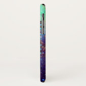 BLAUWE BUTTERFLES MET GROENE GOUDEN MONOGRAM Case-Mate iPhone CASE (Achterkant/links)