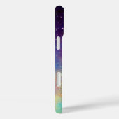 BLAUWE BUTTERFLES MET GROENE GOUDEN MONOGRAM Case-Mate iPhone CASE (Achterkant / Rechts)