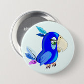 Blauwe Button (Voorkant /achterkant)