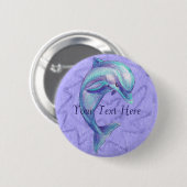 Blauwe Button dolfijn (Voorkant /achterkant)