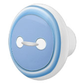 Blauwe Button Drawer Pull Keramische Knop (Rechts)