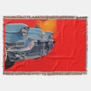 Blauwe Cadillac grille uit de jaren '50 Deken