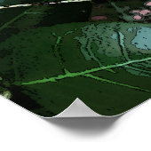 Blauwe Camellia 401 Poster (Hoek)