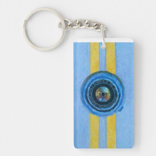 Blauwe Camera Sleutelhanger (Voorkant)