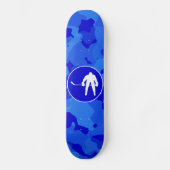 Blauwe Camo; Camouflage Hockey Skateboard (Voorkant)
