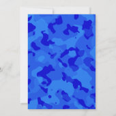 Blauwe Camo; Camouflage Sneeuwskiën Kaart (Achterkant)