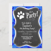 Blauwe Camo; Paw Print Kaart (Voorkant)