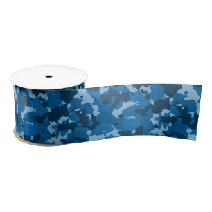 Blauwe camouflage leger lint