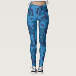 blauwe camouflage leggings