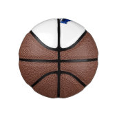 Blauwe cartoon basketbal (Rechts)