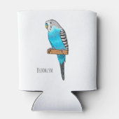 Blauwe cartoon blikjeskoeler (Achterkant)