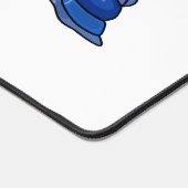 Blauwe cartoon bureaumat (Hoek)