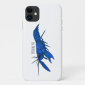 Blauwe cartoon Case-Mate iPhone case (Achterkant)