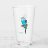 Blauwe cartoon glas (Voorkant)