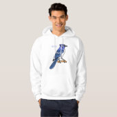 Blauwe cartoon hoodie (Voorkant volledig)