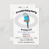 Blauwe cartoon kaart (Voorkant / Achterkant)