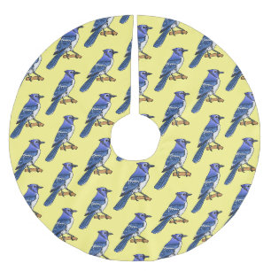 Blauwe cartoon kerstboom rok