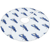 Blauwe cartoon kerstboom rok (Gekanteld)