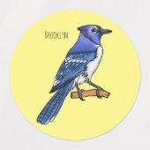 Blauwe cartoon labels (Design 2)