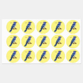 Blauwe cartoon labels (Vel)