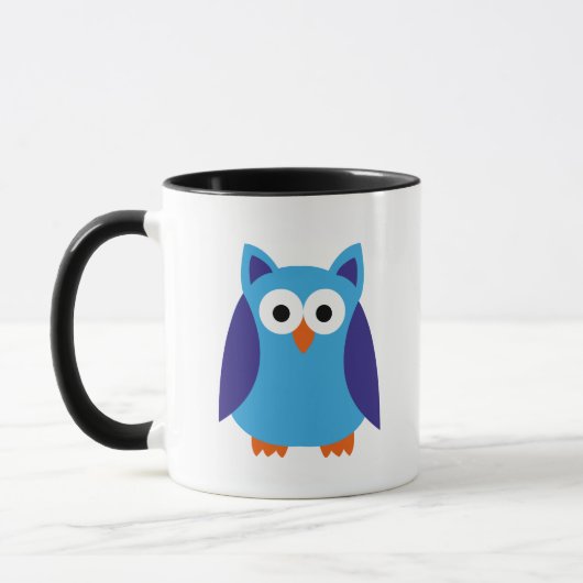 Blauwe cartoon mok (Links)