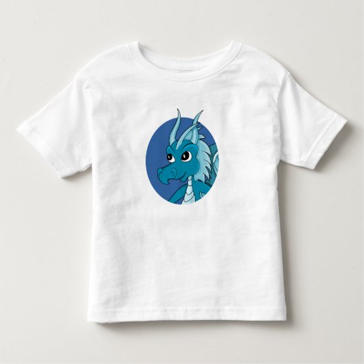 Blauwe cartoon peuter t-shirt (Voorkant)