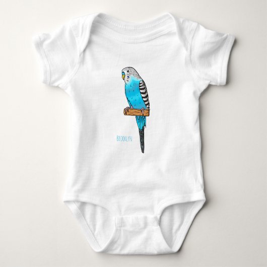 Blauwe cartoon romper (Voorkant)