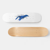 Blauwe cartoon skateboard (Horizontaal)