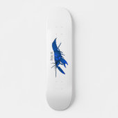 Blauwe cartoon skateboard (Voorkant)