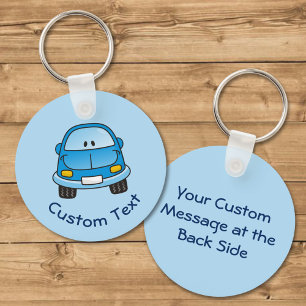 Blauwe Cartoon Sleutelhanger