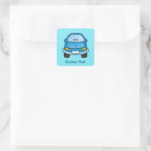Blauwe cartoon sticker (Tas)
