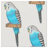 Blauwe cartoon stof (Close Up)