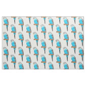 Blauwe cartoon stof (Fat Quarter)
