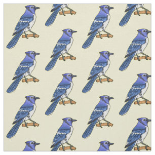 Blauwe cartoon stof