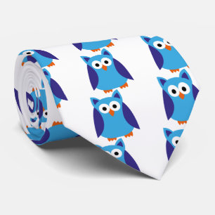 Blauwe cartoon stropdas