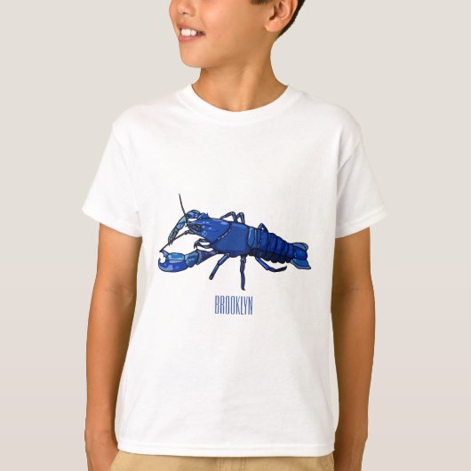 Blauwe cartoon t-shirt (Voorkant)