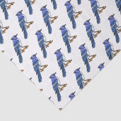 Blauwe cartoon tissuepapier (Detail)