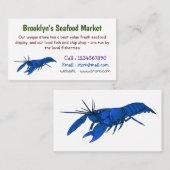 Blauwe cartoon visitekaartje (Voorkant / Achterkant)