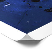 Blauwe Chaos Poster (Hoek)