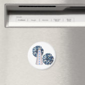 Blauwe cheerleader magneet (Insitu (Vaatwasser))