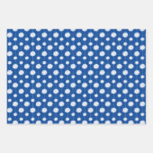 Blauwe Cheerleader Pom Pom Pattern Inpakpapier Vel (Voorkant)